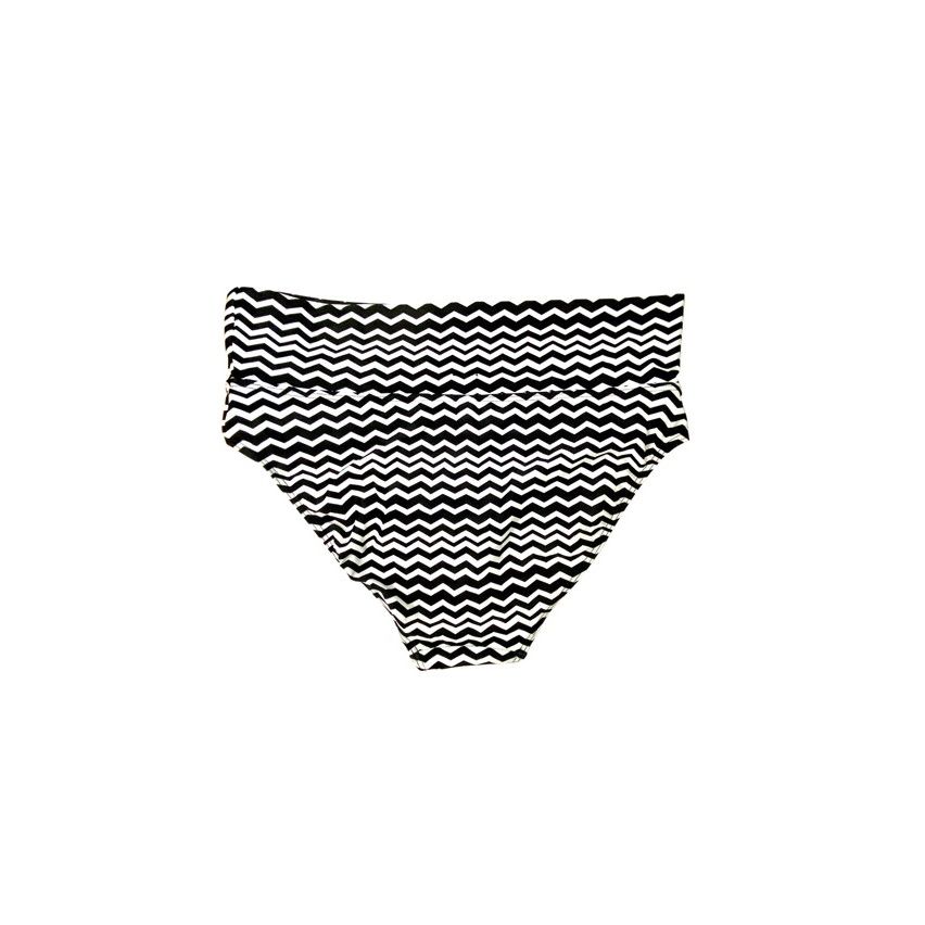 S.Oliver Women's Bikini Bottom - Black & White Stripe , Size UK 18