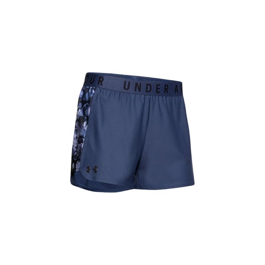 Under Armour Women's Play Up Print Inset Shorts -Blue