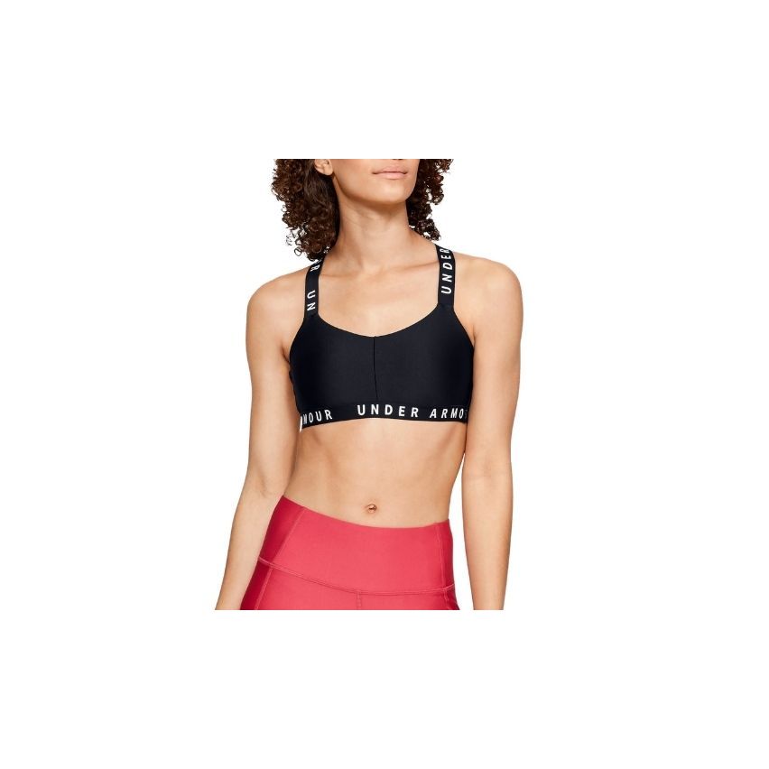 Under Armour Bra Women's Wordmark Strappy Solid Sportlette 