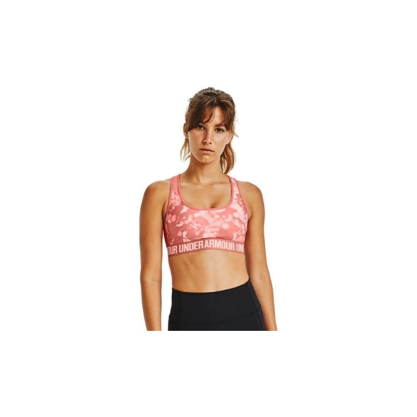  Under Armour Women's  Crossback Mid Printed Sports Bra