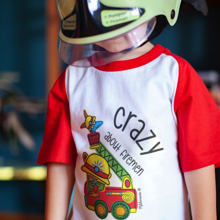 Milchmania Crazy about Firemen Kids T-shirt