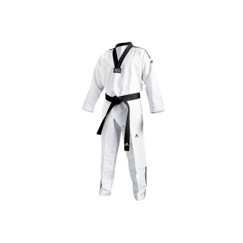 Adidas Adi Fighter 3 Taekwondo Uniform - White/Black