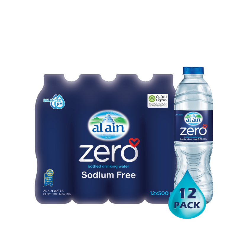 Al Ain Zero Sodium Water 500 ml x 12 pieces