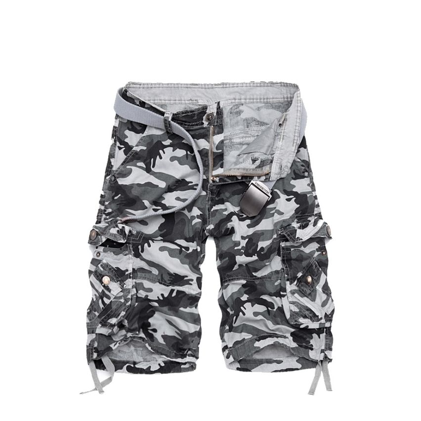 Multi Color Fashionable Camo Men Shorts 