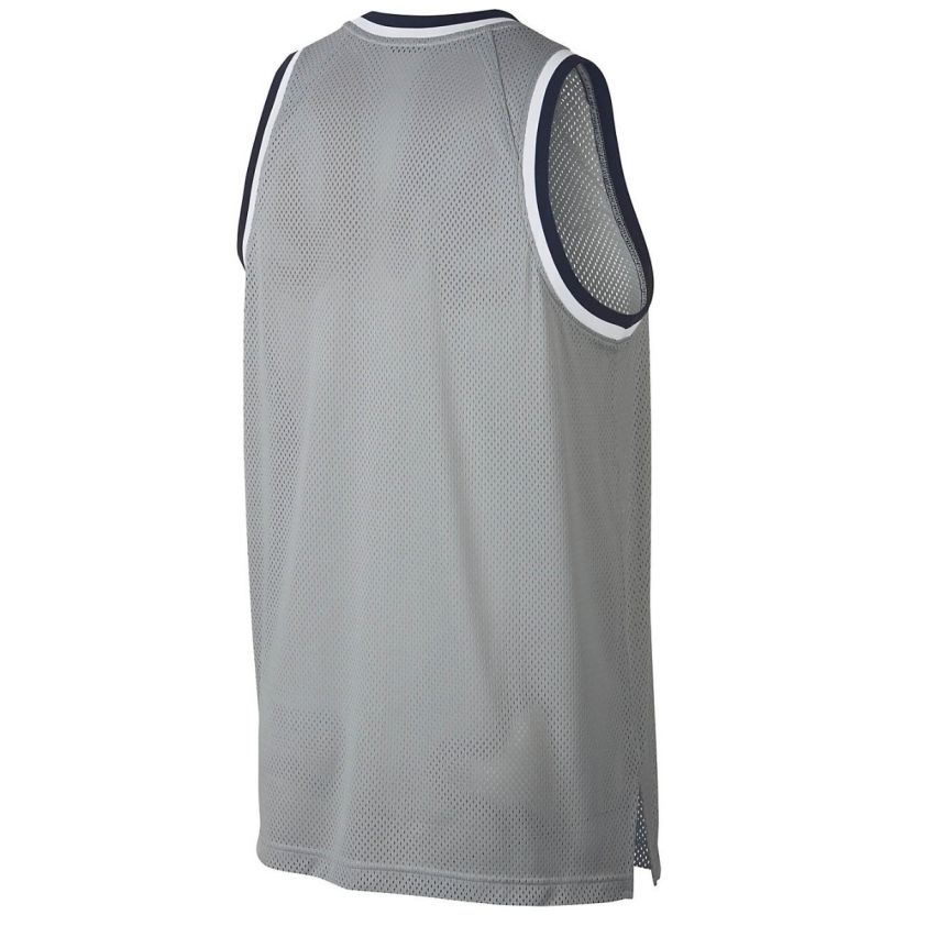 Nike's Men Tank Top Dri Fit Classic Basketball Grey Jersey Sleeveless, Size M