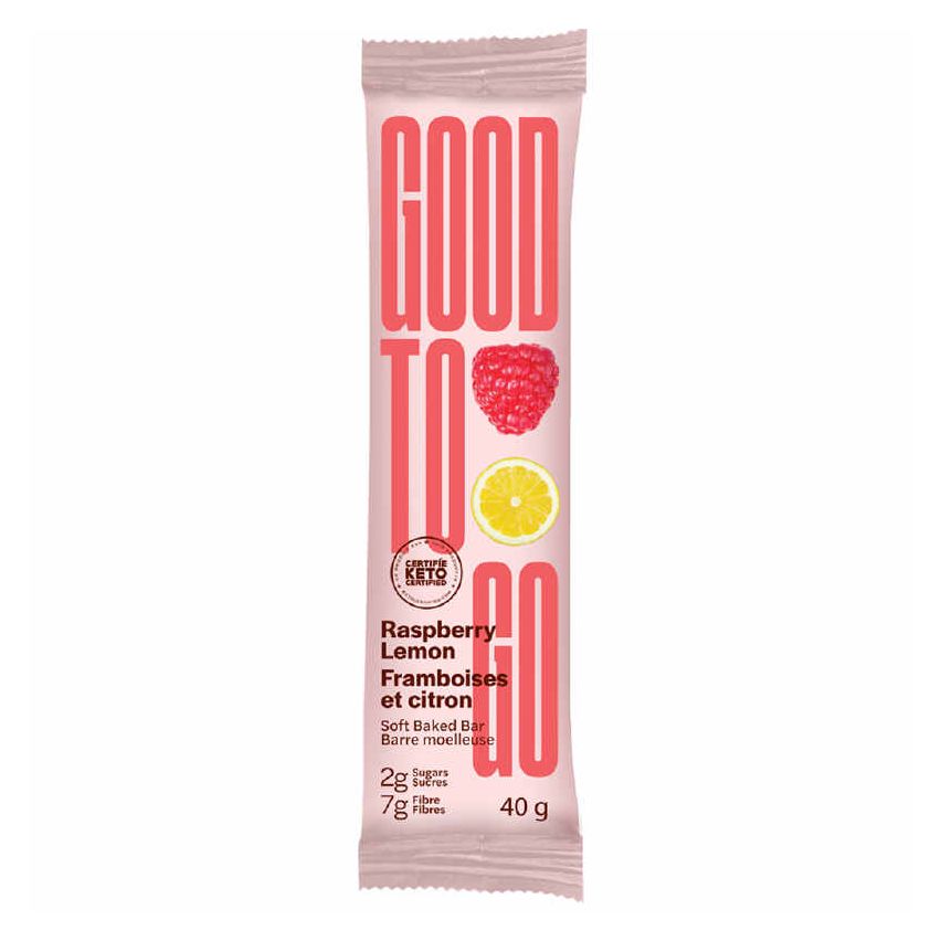 Good To Go Soft Backed Raspberry Lemon Keto Bar 40 grams