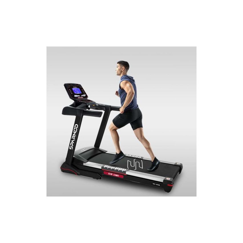 Sparnod Fitness (5 Hp Ac Motor) Non Slip & Shock Absorption, Running Belt Treadmill