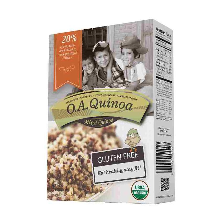 O.A Quinoa Organic Mixed Quinoa 340g