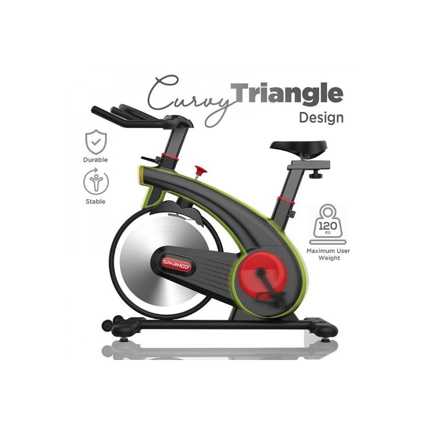 Sparnod Fitness SSB-15 Heavy Duty 15kg Flywheel Spin Bike