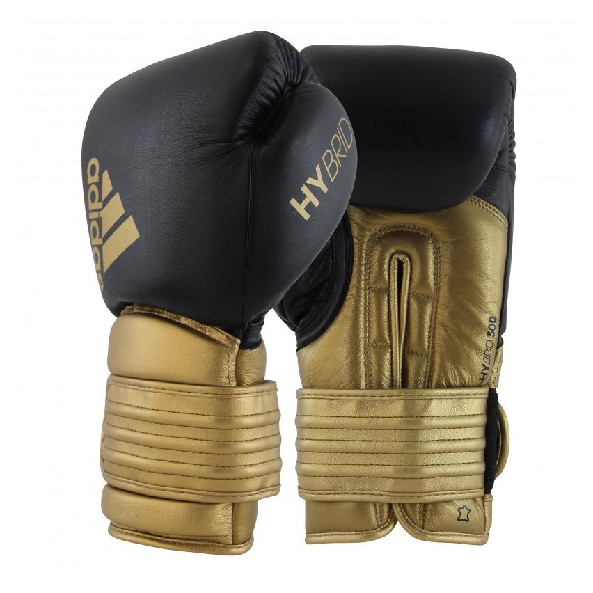 Adidas Hybrid 300 Boxing Glove - Black/Gold