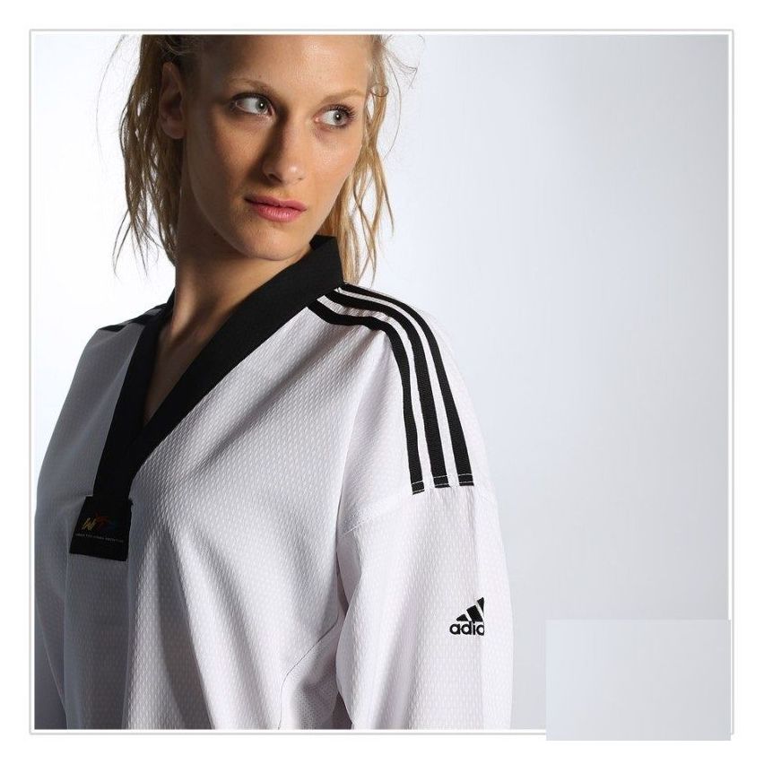 Adidas Adi Lady Dobok Taekwondo Uniform - White/Black