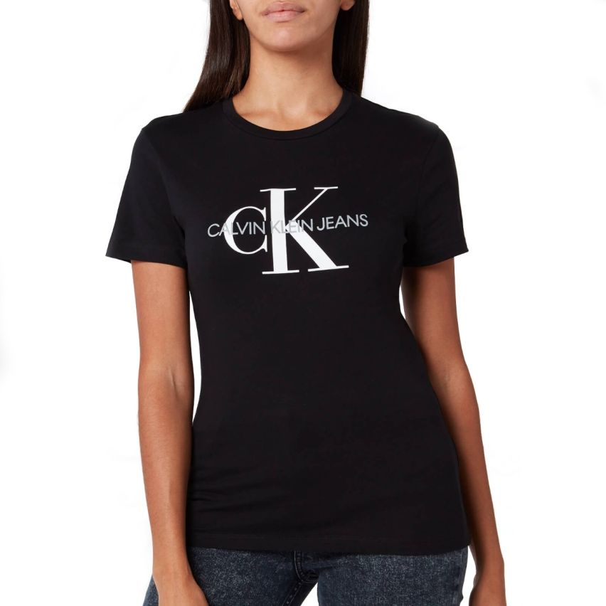 Calvin Klein Jeans Women  Monogram Logo Crewneck T-Shirt Size M