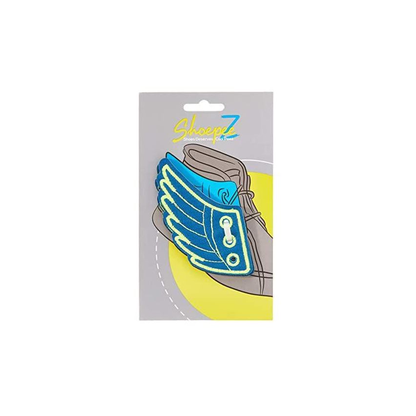 Shoepeez Shoe Decoration Charm - Blue / Green Wings