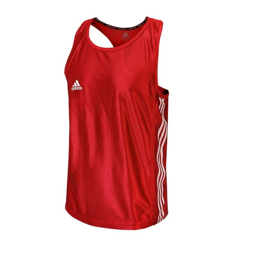 Adidas Men's Amateur Boxing Tank Top Sleeveless - Red/White