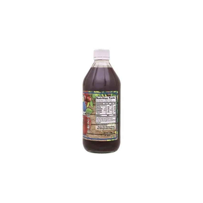 Dynamic Health Apple Cider Vinegar With Mother & Cranberry Certified Organic 16 Fl Oz.