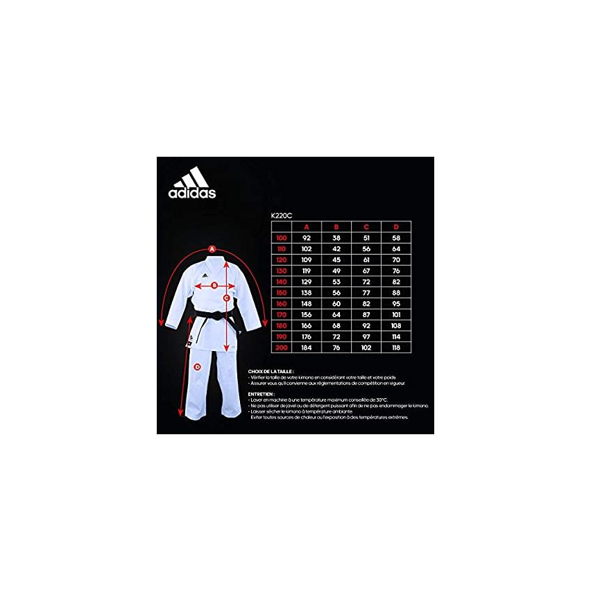 Adidas Karate Uniform Club - Brilliant White