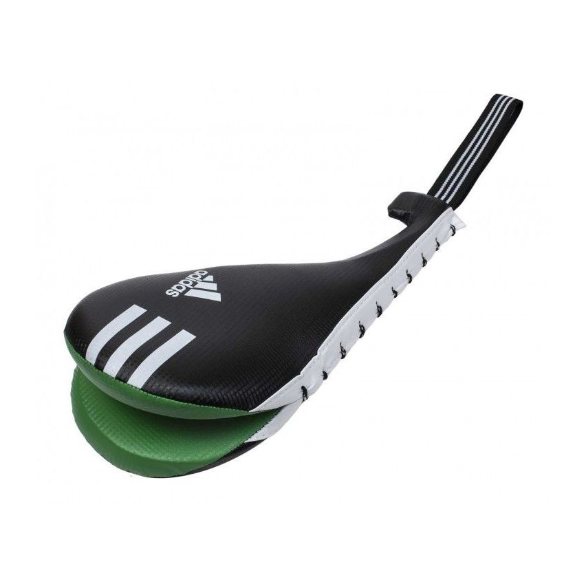 Adidas Taekwondo Kids Double Target Mitts - Black/Green xs