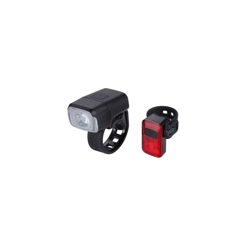 BBB Lightset Nanostrike 400 Combo + Bls-152 Rear Spark 2.0-Black