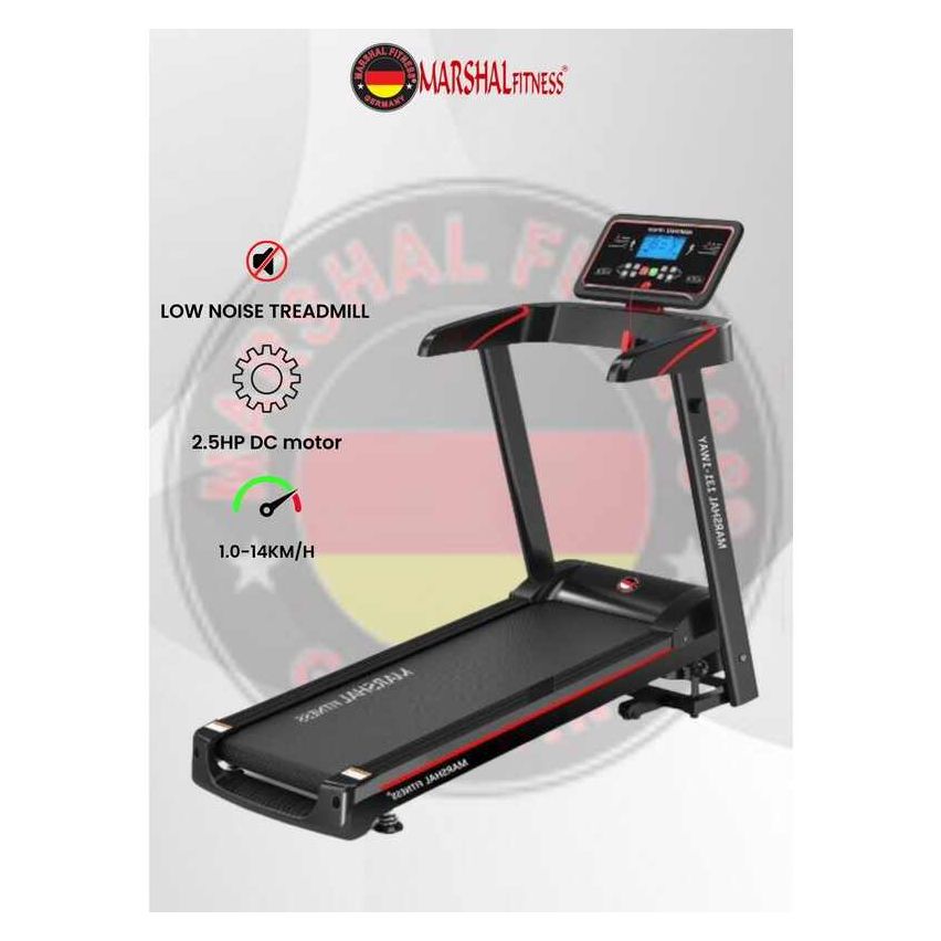 Marshal Fitness Home Use 1 Way Folding Electric Treadmill Space Saving Motorized Running Machine