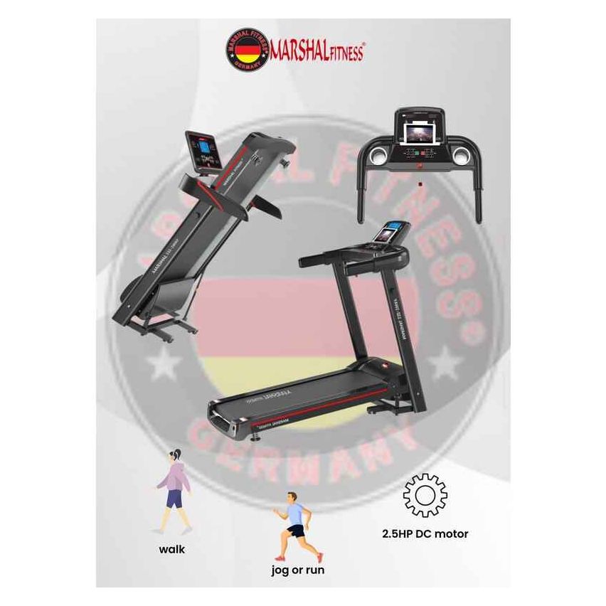 Marshal Fitness Home Use Foldable with Compact Design Daily uses for Fitness Exercise Treadmill