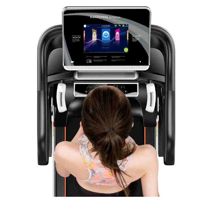 Marshal Fitness 10.1″ TFT TV Screen 6.0 HP DC Motorized Treadmill - Without Massager