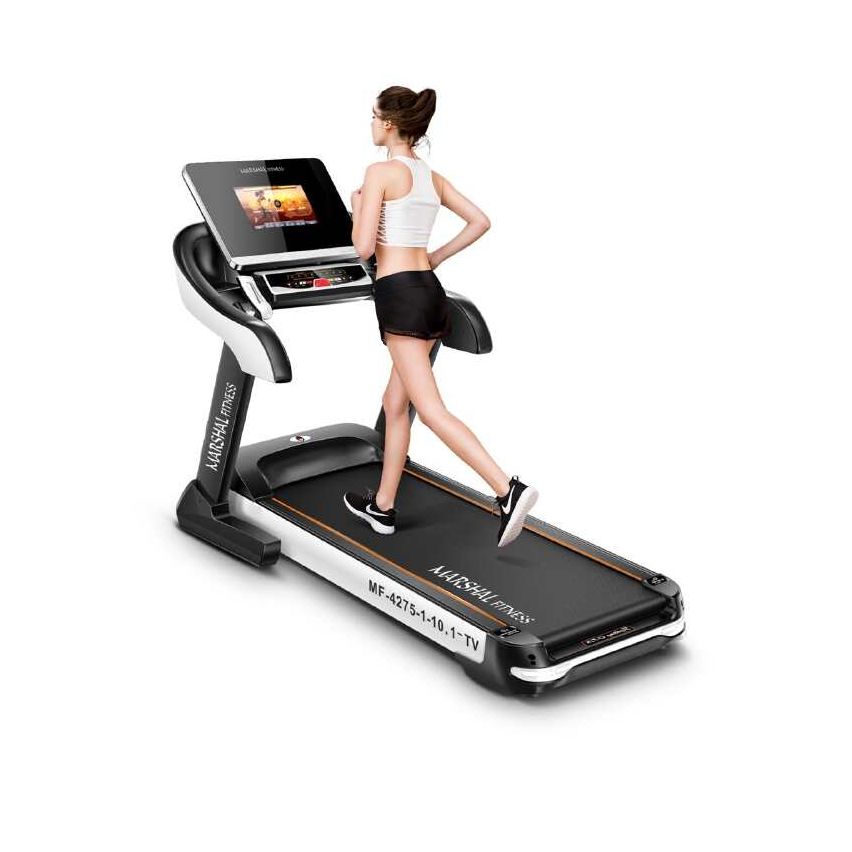 Marshal Fitness 10.1″ TFT TV Screen 6.0 HP DC Motorized Treadmill - Without Massager