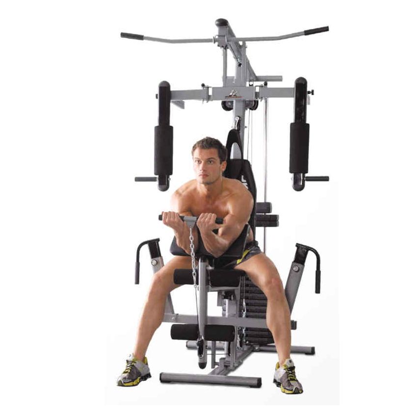 Marshal Fitness 9985 Multi use Home Gym with 210 LBs Weight Stack