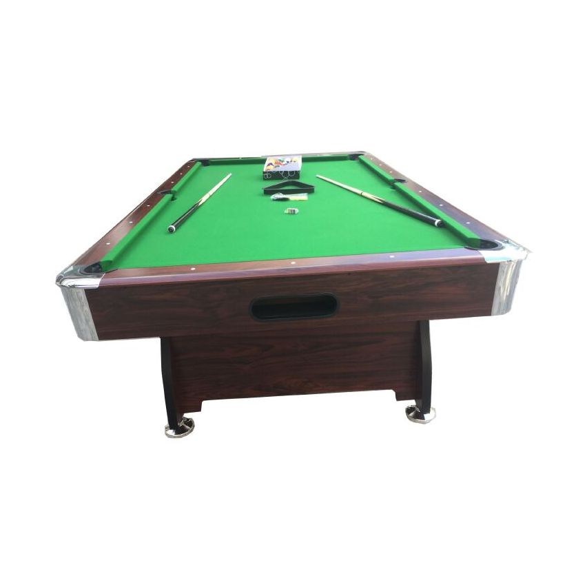 Marshal Fitness Billiard Table, Pool Table Green With Ball Collection System 7Ft