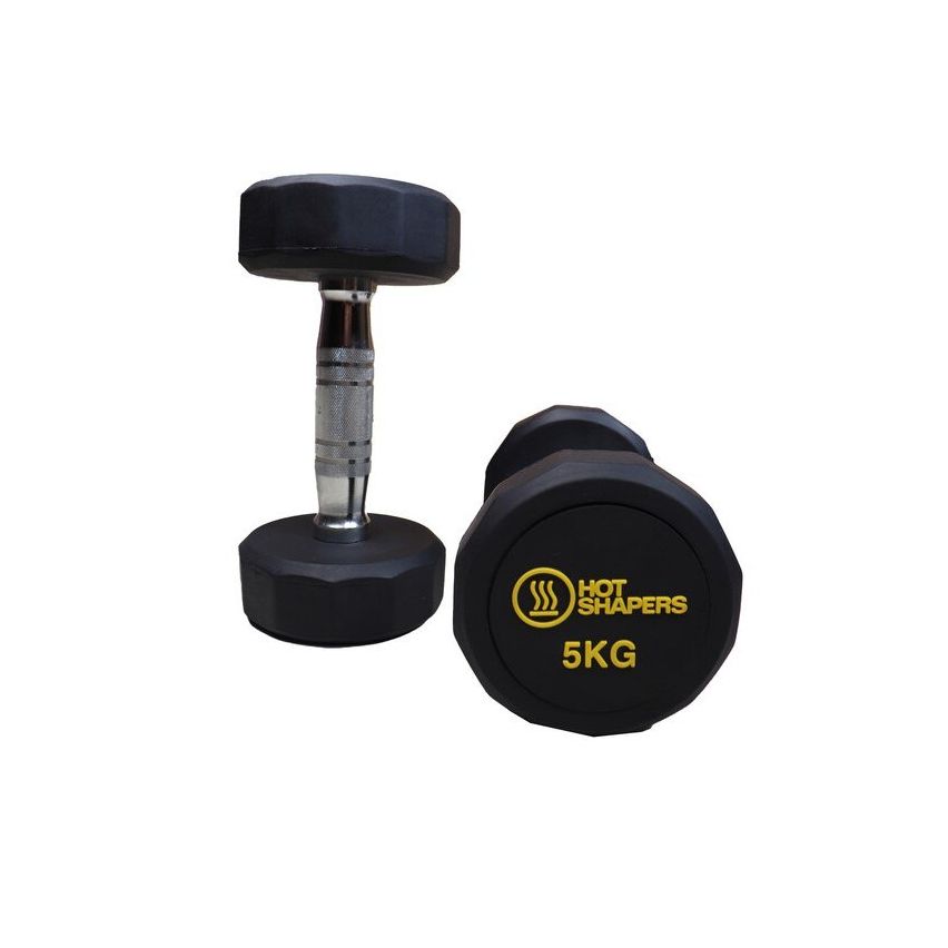 Hot Shapers 2.5Kg Urethane 12-Sided Dumbbell Set