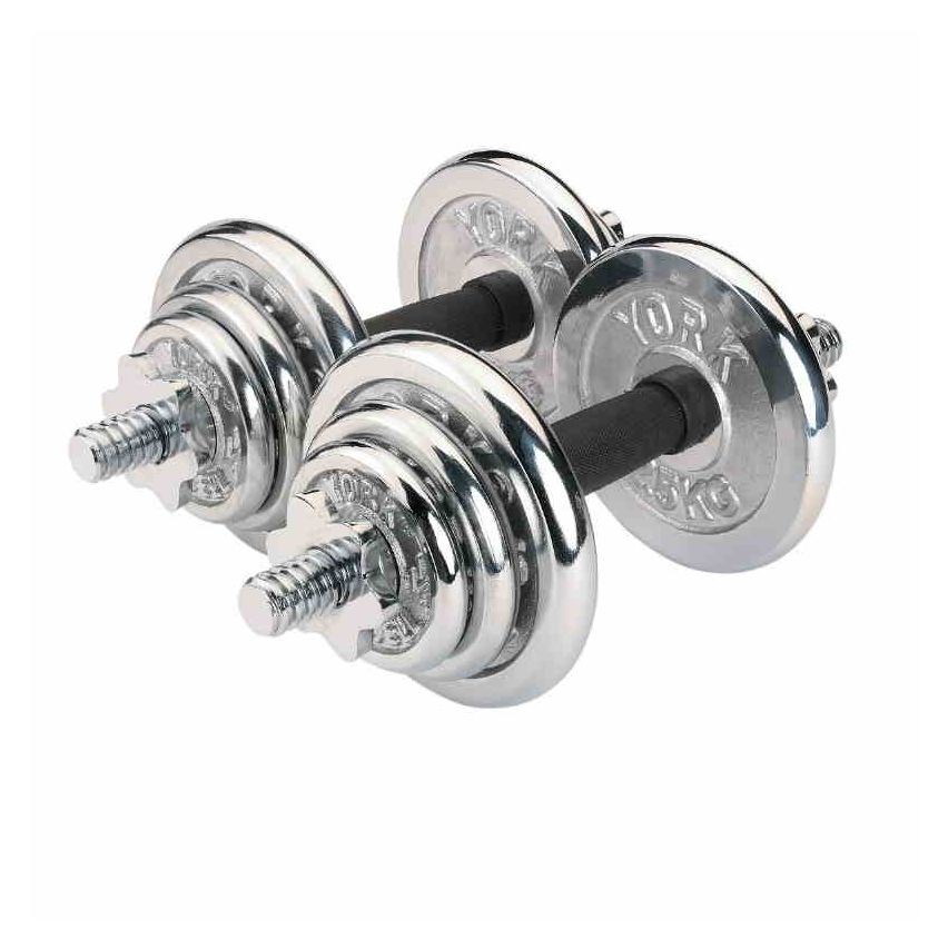 York Fitness York Fitness 20 KG Chrome Dumbbell Set