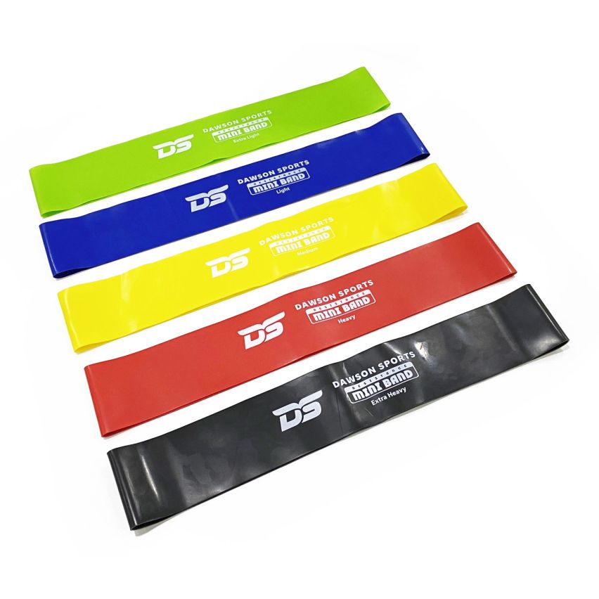 Dawson Sports Latex Resistance Mini Bands Set of 5 Pcs