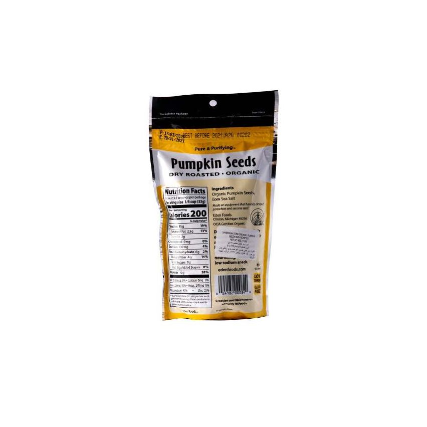 Eden Foods Organic Pumpkin Seeds, Organic 113g
