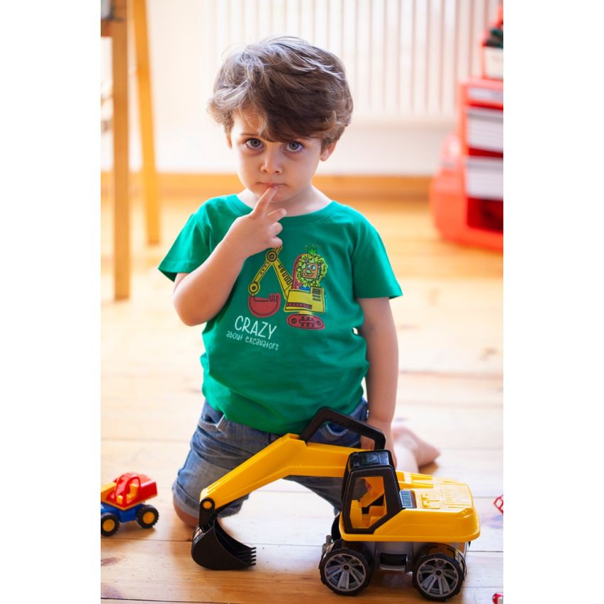 Milchmania Crazy about Excavators Kids T-shirt