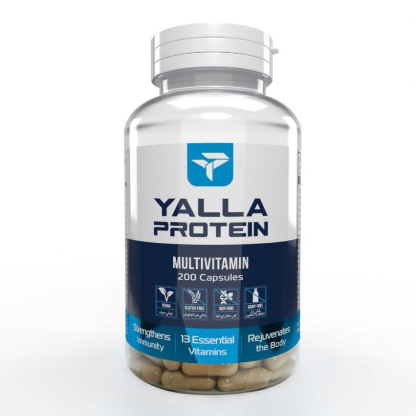 Yalla Protein Multivitamins - 200 Capsules