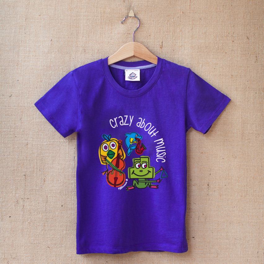 Crazy about Music Kids T-shirt