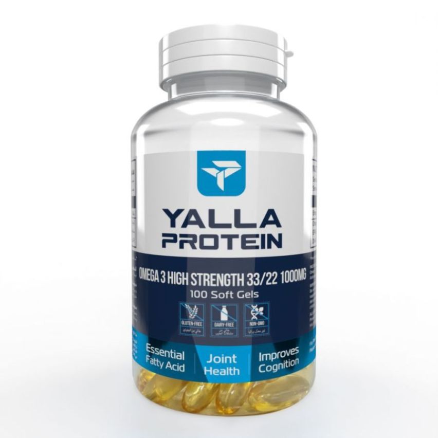 Yalla Protein Omega 3 High Strength Capsules - 100 Tablets