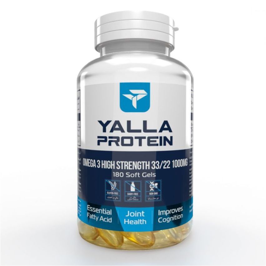 Yalla Protein Omega 3 High Strength Capsules - 180 Tablets