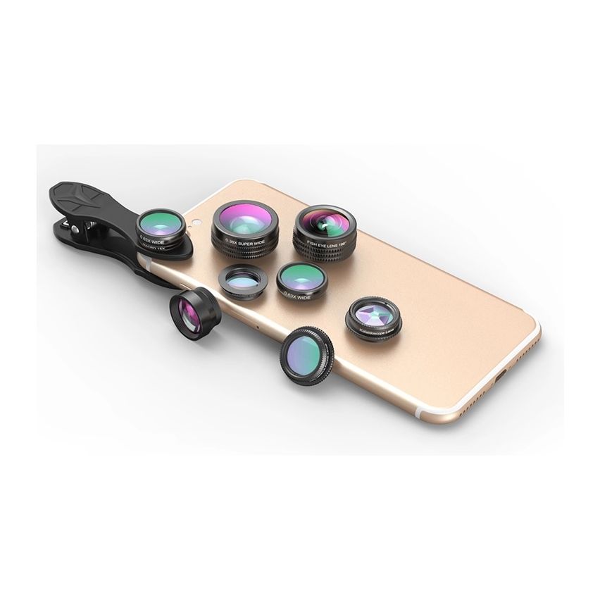 Apexel 7 in 1 Clip Mobile Camera Extra Lens   