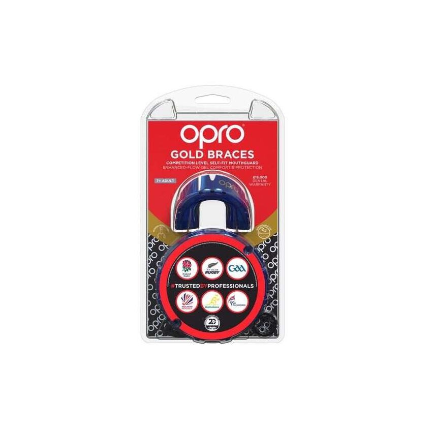 Opro Mouthguard Self-Fit Gen4 Full Pack Gold Braces