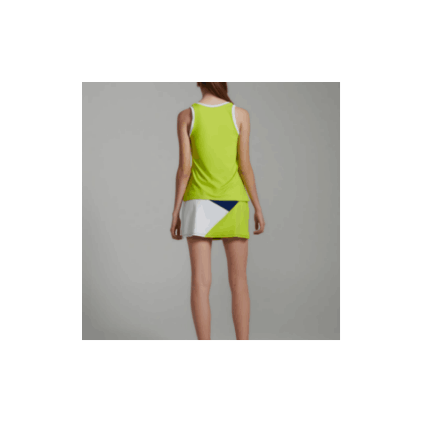 O´Padel Flared Triangle Skirt Blue Lime White