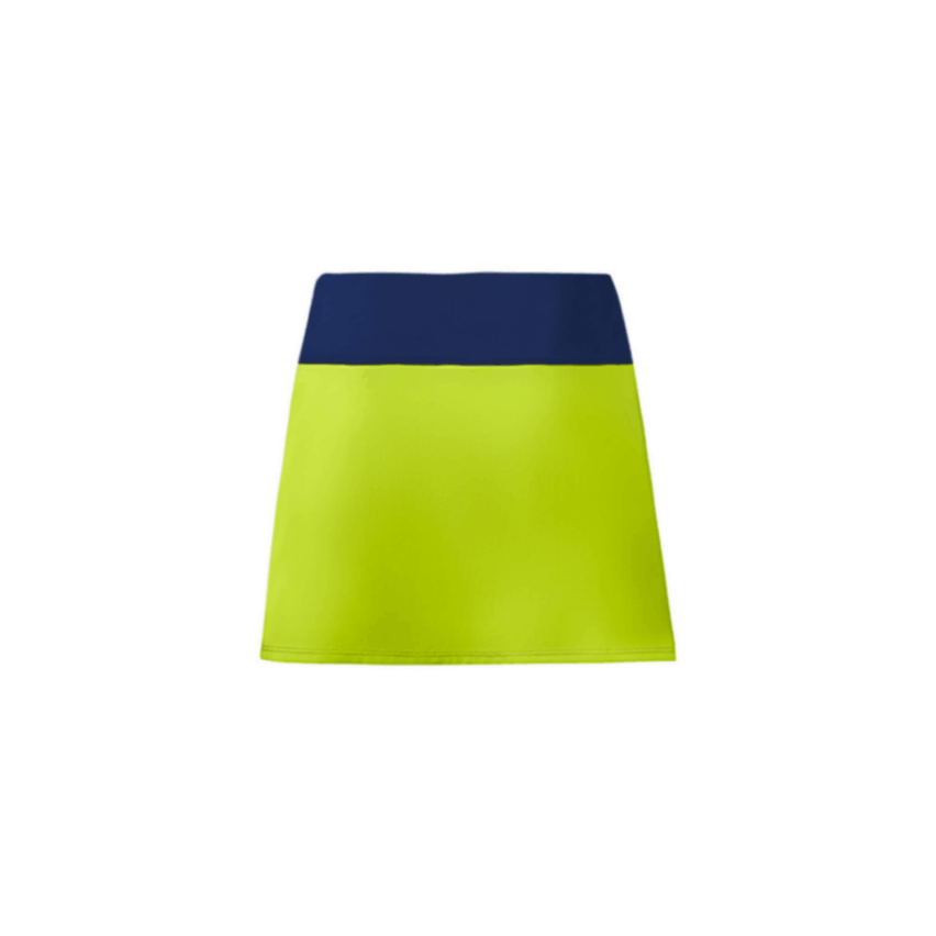 O´Padel Skirt With Slit White, Lime & Ink Blue