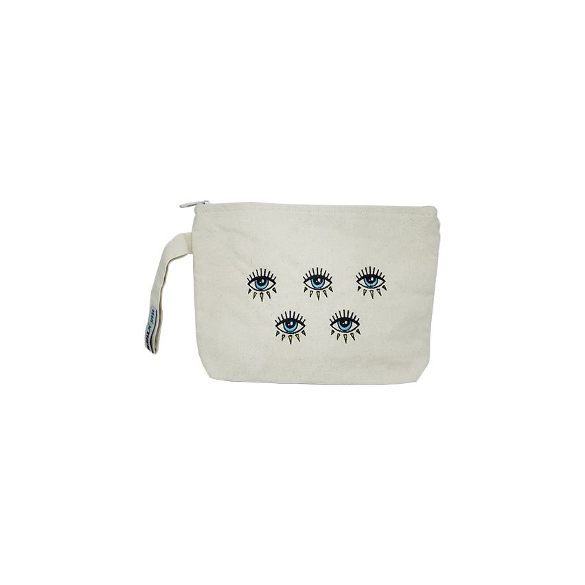 Pamplemousse Eye Embroidery Canvas Pouch