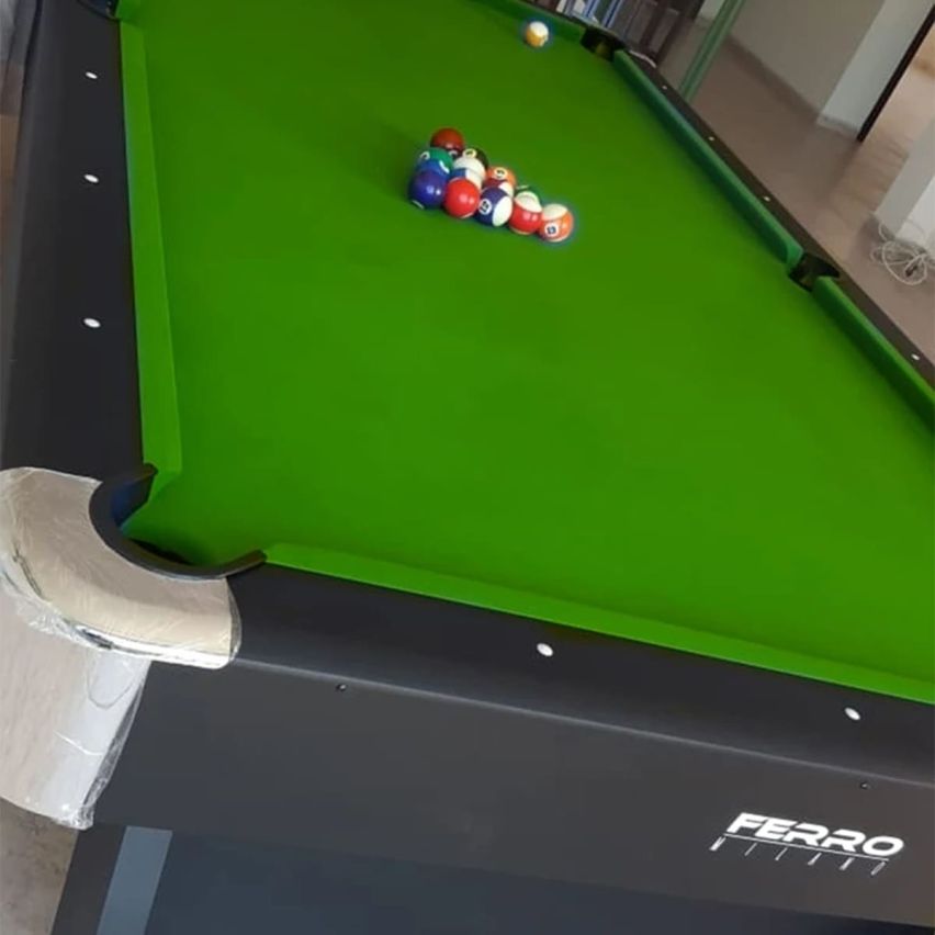 Ferro 7 Feet Wooden Billiard Table Green