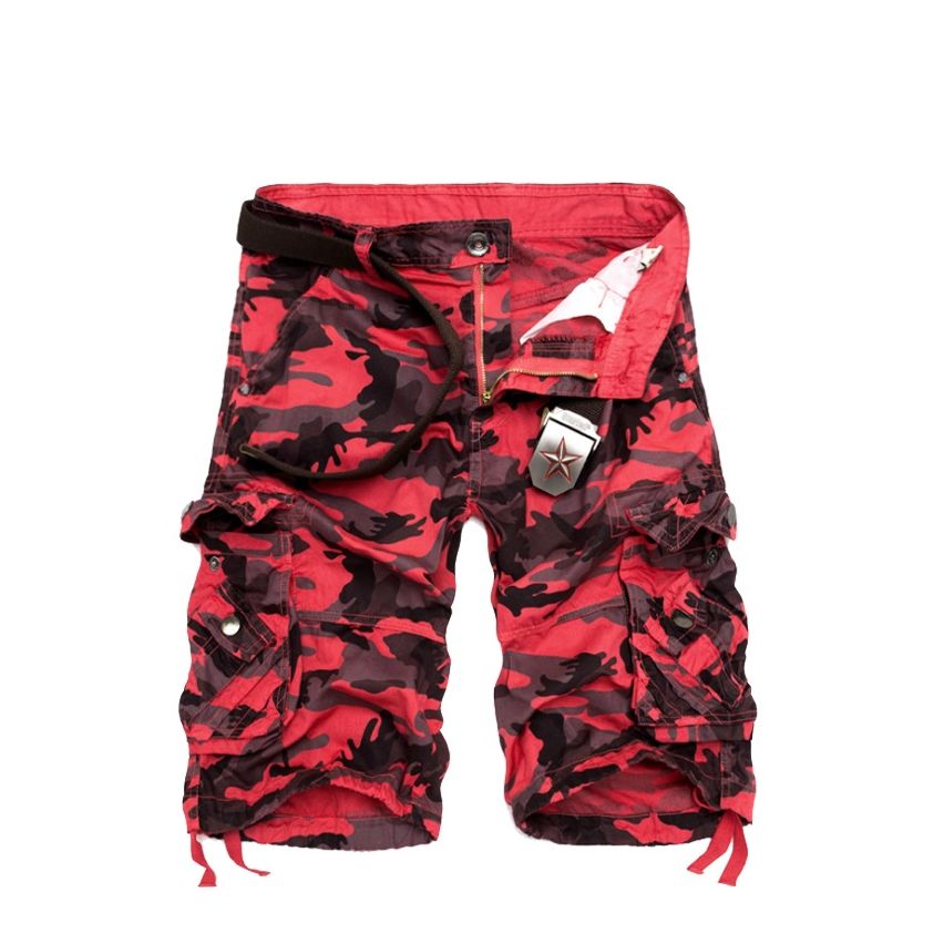 Multi Color Fashionable Camo Men Shorts 