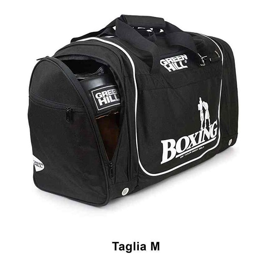 Green Hill Sports Bag Boxing Black L