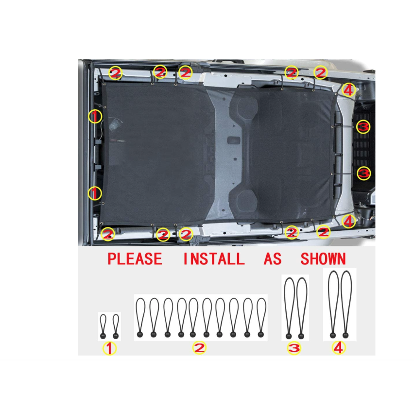 Jeepers Full Top Mesh Unshaded For JL 4DR