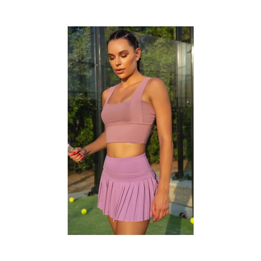 Lioness Purple Berry Tennis Top And Skirt Set