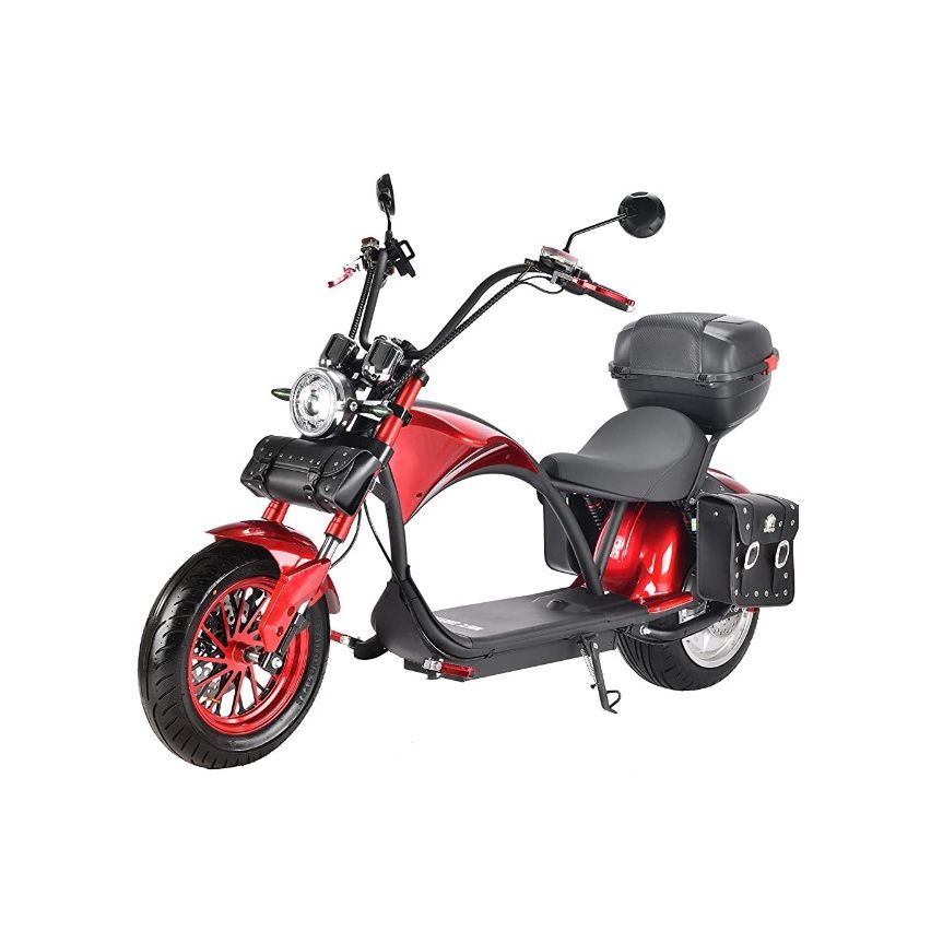 White Siberia Wild Wheel Red 3950W Electric Bike for Adults 