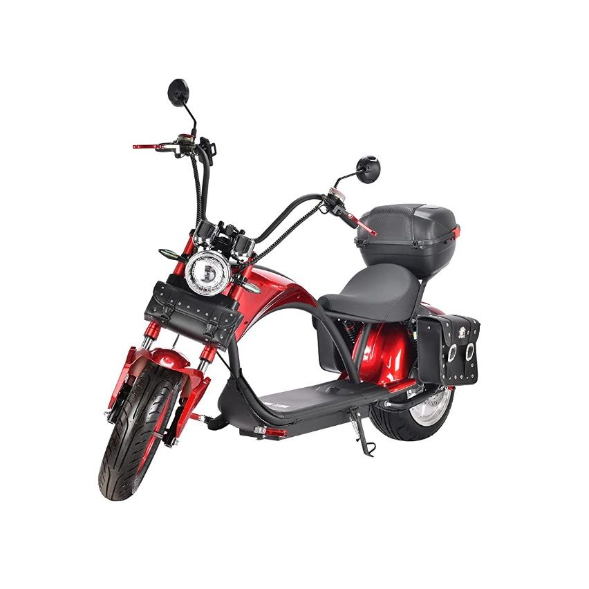 White Siberia Wild Wheel Red 3950W Electric Bike for Adults 