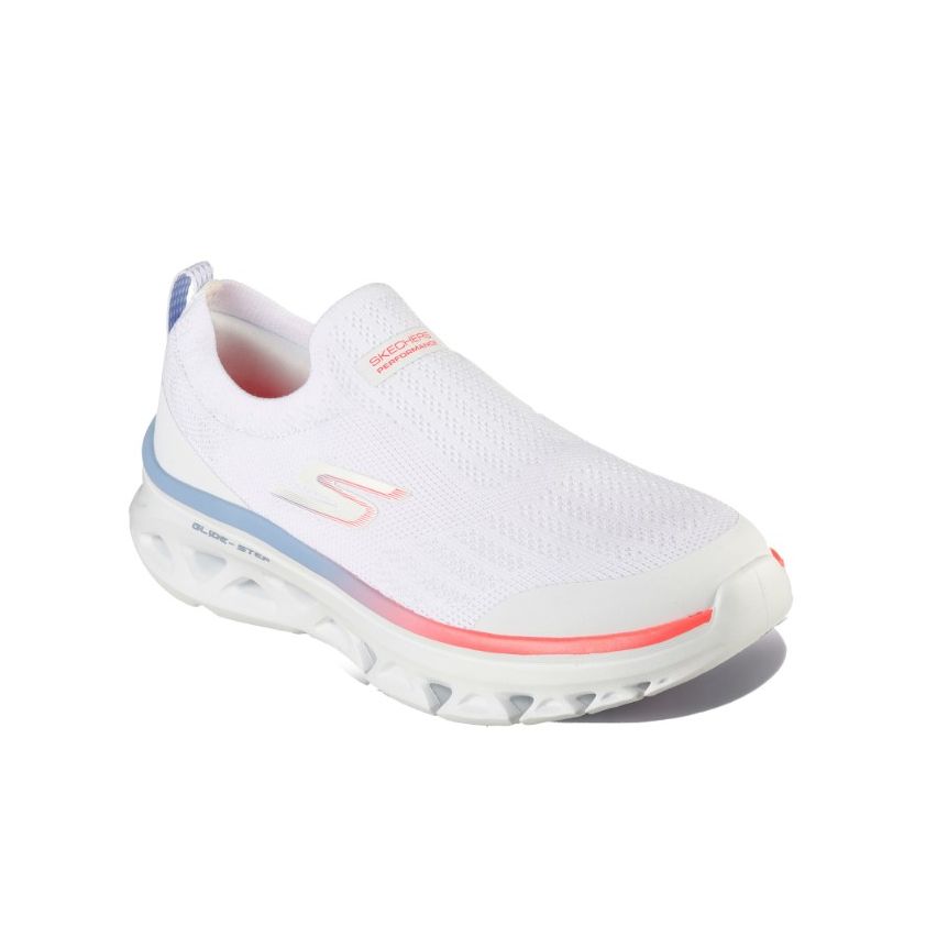 Skechers Women Go Run Glide-Step Flex Performance Shoes White/Multi